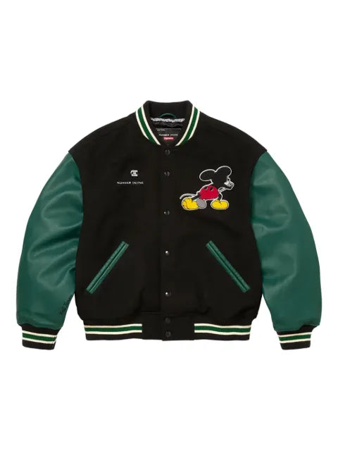 Supreme mickey varsity jacket